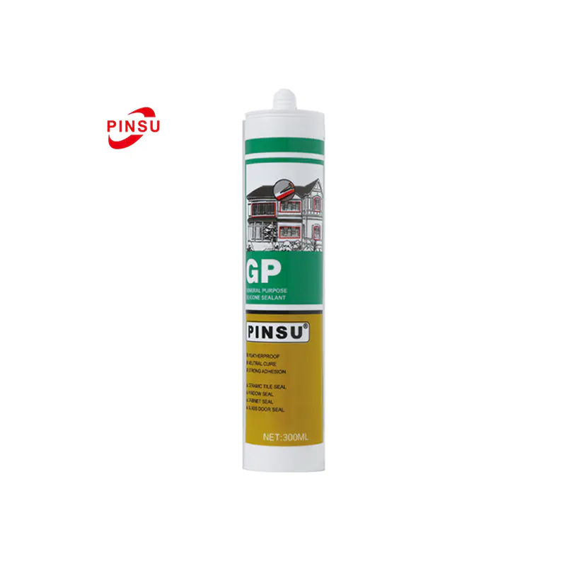 Mastic silicone neutre PINUS-GP résistant aux intempéries pour verre et métal