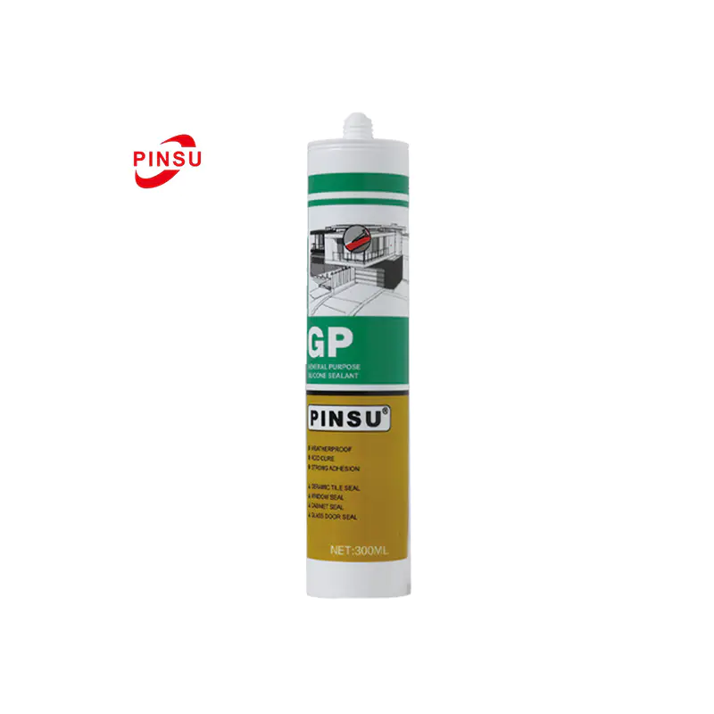 Mastic silicone acétique PINSU-GP pour l'étanchéité du verre et des fenêtres