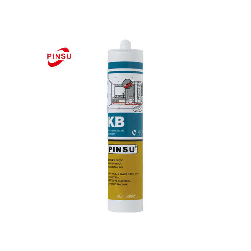 Mastic de vitrage en silicone neutre anti-champignon résistant aux intempéries PINSU-KB