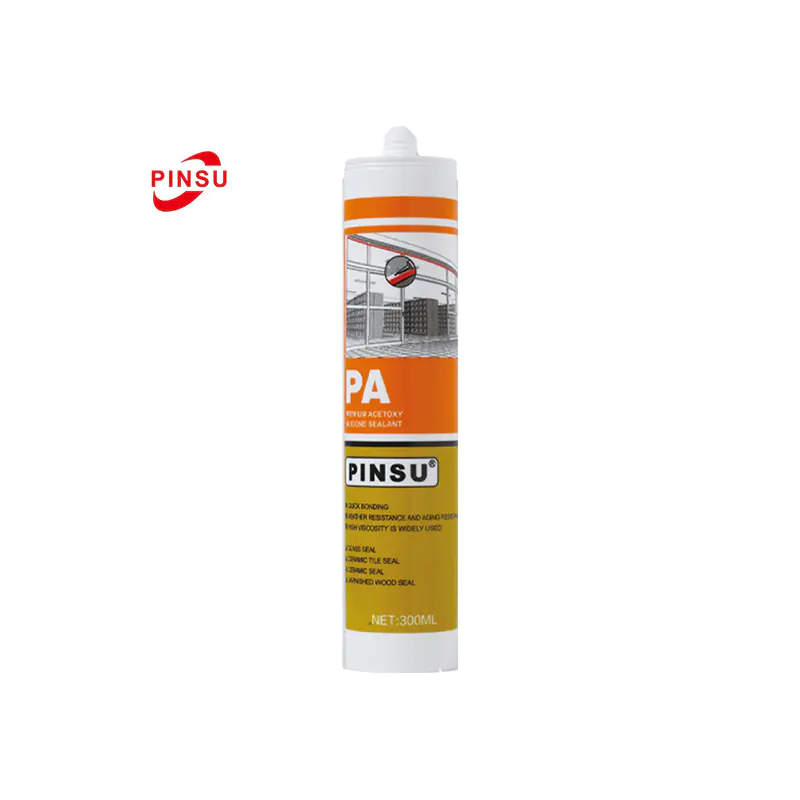 PINSU-PA Mastic silicone acétique à durcissement rapide, imperméable et résistant à la moisissure pour salle de bain et cuisine